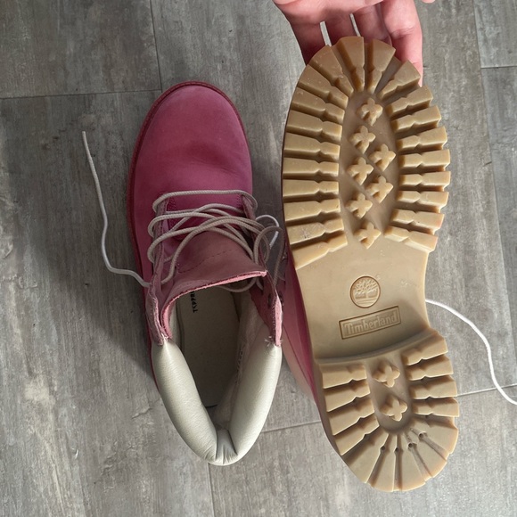 PINK womens a Timbelands - Picture 4 of 4